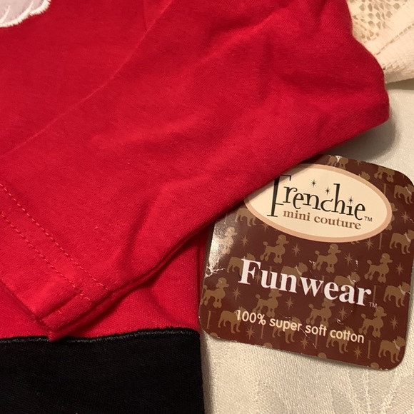Frenchie Mini Couture Baby Outfits Santa Onesie, 9-12 Months, Red - Picture 2 of 5